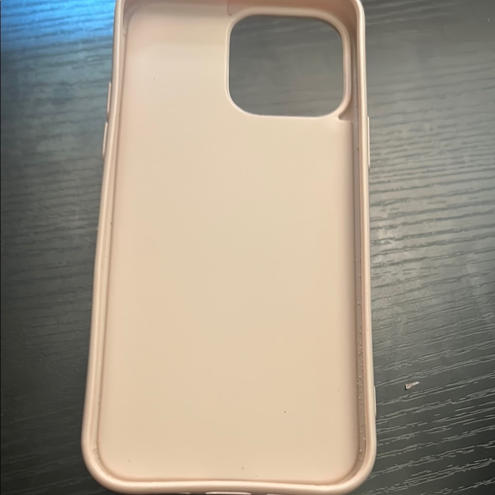 Apple Cream and Gold iPhone Case with Push-Lock Closure IPhone 14 Pro Max